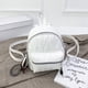 thumbnail image 3 of Mochila Cuero PU para Mujer Color Sólido Bolso Diario Bolsos Hombro (Blanco A), 3 of 9
