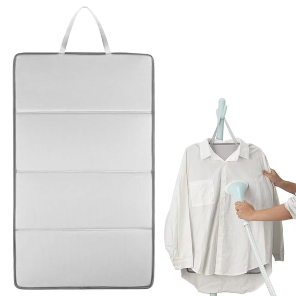 Steamer Board for Clothes,Stand for Steaming Clothes,Steamer Pad,Hanging Ironing Board,Steamer for Clothes,Hanging Steam Iron Pad（Four fold folding）