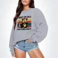 thumbnail image 1 of TINZ Chandails Imprimés Automne et Hiver pour Femmes Haut Usé Chandails Graphiques pour Femmes T-Shirt Coloré, 1 of 4