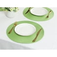 thumbnail image 6 of REGALWOVEN Rustic Placemats Set of 6 Woven Placemats for Dining Table Decor Indoor Outdoor Washable Kitchen Table Mat Wipe Clean Green 15x15inch, 6 of 7