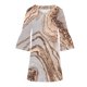 thumbnail image 3 of VISgogo Vestido de Manga 3/4 para Mujer con Estampado de Flores, Cuello en V Decoración de Volantes Ropa de Verano VISgogo  moda, 3 of 5