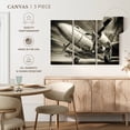 thumbnail image 5 of Elephant Stock Monochrome Vintage Plane Wall Art - Horizontal Multi Panel Canvas - Living Room Wall Decor - Transportation Multi Panel - Black And Gray Decor - 65" x 42", 5 of 8