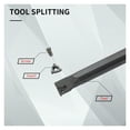 thumbnail image 3 of SNR0013M16 SNR0016Q16 SNR0020R16 SNR0025S16 Outil de Rotation Filetage Interne CNC 16IR/NR Inserts Support de Tour SNR, Facile à Utiliser, 3 of 6
