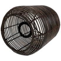 KALLORY Replacement Black Ceiling Fan Lamp Shade 1 Set and Easy to Install Fan Light Cover