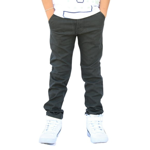 Pantalón de Gabardina Stretch para Niño Color Gris Oxford