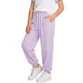 thumbnail image 3 of Diufon Kids Pants Summer Casual Drawstring Waist Cropped Pants Lightweight Sport Running Trousers with Pockets, 3 of 8