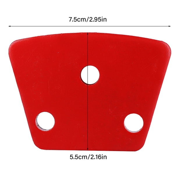 Disco Abrasivo Trapezoidal, Almohadilla De Suelo De 3 Uds., Enlace De Metal De Grano #30