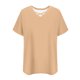 thumbnail image 4 of Mujeres Más Tamaño Manga Corta Tops, Moda Verano Color Sólido, V-Cuello Blusas, Más Tamaño Ropa de Verano para las Mujeres, 4 of 6
