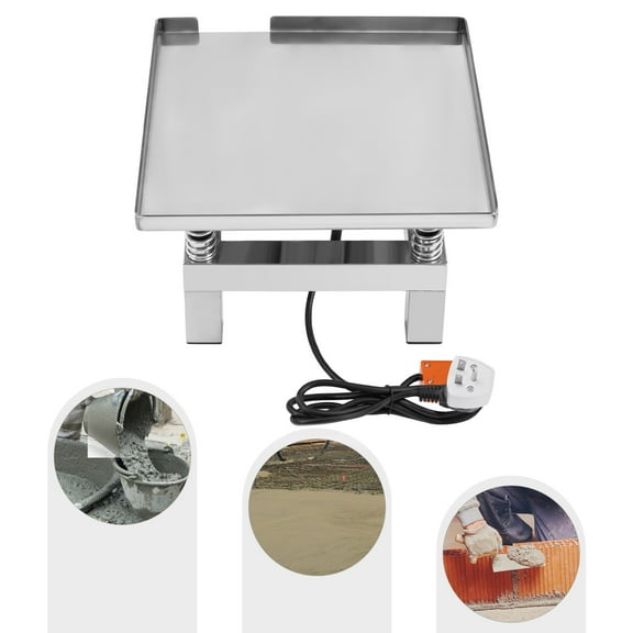 50W Concrete Vibrating Table, Vibration Platform Silver 13.78*13.78*8.66 in