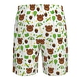 thumbnail image 6 of Naloa Cute Bear Men's Beach Shorts, Surfing shorts, Swim trunks, Quick Dry Swim Trunks for Surfing Beach Fun - 3X-Large, 6 of 9