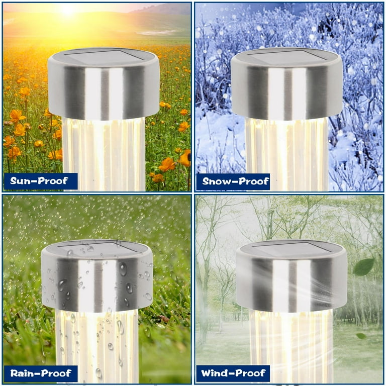 Ktaxon Patio Garden 24 Piece 5W Warm White Solar Power LED Lawn Lights