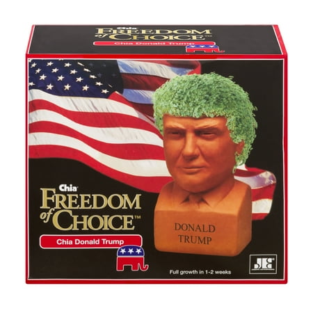 Chia Pet Donald Trump Freedom of Choice Decorative Pottery Planter, Easy to Do and Fun to Grow, Novelty Gift As Seen on