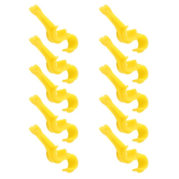Greensen Pipe Fixing Clip,10Pcs S Shaped Water Supply Tube Hose Pipe Holder Clamp Clip Farm Accessories for Waterline,Farm Pipe Clip