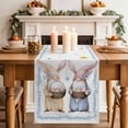 thumbnail image 2 of Table Runner - 70 Inch Long, Happy Easter Kitchen Dining Table Runner Dresser Scarves, Watercolor Floral Gnomes Eggs Basket Spring Farmhouse Decor for Coffee Tables Wedding Party Banquet, 2 of 8