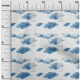 thumbnail image 1 of oneOone Viscose Chiffon Grayish Blue Fabric Geometric & Mandala Watercolor Craft Projects Decor Fabric Printed By The Yard 42 Inch Wide, 1 of 4