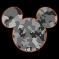 thumbnail image 2 of Men's Mickey & Friends Gray Camo Mickey Mouse Logo  Graphic Tee Black Large, 2 of 5