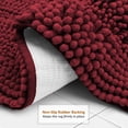 thumbnail image 4 of Clara Clark Chenille Super Absorbent Bath Mat - Extra Soft - Shower and Bath Room - Machine wash dry - Size Extra Large 44 x 26 - Red, 4 of 8