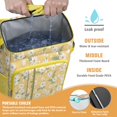 thumbnail image 2 of Daisy and Butterfly Aesthetic Insulated Backpack Cooler - 20L Leakproof Soft Cooler Bag for Summer Adventures, 2 of 5