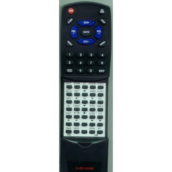 Replacement Remote for COBY RC-020, RTRC020, RC020, TFDVD1992