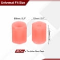 thumbnail image 2 of Uxcell Tire Valve Stem Caps, Car Wheel Valve Cap Universal Air Valve Cover Vehicle Exterior Accessories Red, 2 of 6