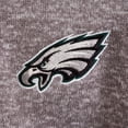 thumbnail image 3 of Men's Antigua Charcoal Philadelphia Eagles Fortune Quarter-Zip Pullover Jacket, 3 of 3