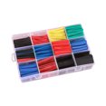 thumbnail image 1 of 580 piezas de tubos termorretráctiles, relación de contracción 2: 1 de Kit de tubo de cable termorretráctil para aislamiento eléctrico (6 colores, 11 tamaños), 1 of 2