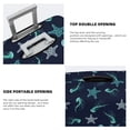 thumbnail image 3 of Pofeuu Ice Blue Starfish and Jellyfish Print Luggage Suitcase Cover Protector Luggage Washable Covers Aesthetic for 18/24/28/32 inch Luggage（No luggage included）-X-Large, 3 of 7