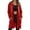 Red -ID08, variant on Long Hoodies for Women Zip Up Fleece Oversized Long Sleeve Sweatshirts Fall Winter Warm Hoodie Dress with Pockets Red L