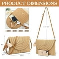 thumbnail image 6 of AOUNQ Straw Purses and Handbags for Women Woven Clutch Purse Summer Beach Crossbody Shoulder Bag, 6 of 8