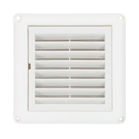 

HOMEMAXS 1PC Air Vent Ventilation Grill Cover Wall Ceiling Mounted Vent Built-in Fly Screen Mesh for Bathroom Office Home (White 100mm)