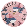 thumbnail image 5 of Whales and Snow Wall Clock 10 inch Non-Ticking Easy to Read Decorative Clocks for Home Bedroom Living Room, 5 of 8