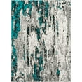 thumbnail image 5 of Luxe Weavers Modern Abstract Turquoise 5x7 Area Rug, Stain Resistant Contemporary Carpet, 5 of 10