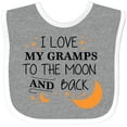 thumbnail image 3 of Inktastic I Love My Gramps to the Moon and Back Boys or Girls Baby Bib, 3 of 4