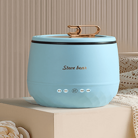 Mini Rice Cooker Portable Design Rice Cooker Small for Long-Distance Travel cute rice cooker Multi-function Rice Cooker Stainless Steel Inner Pot Low Carb Rice Cooker-Beige