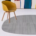 thumbnail image 3 of Tufted carpet 12x15, Grey Oval rugs, Handmade wool, Bedroom, Living room carpets, 3 of 5