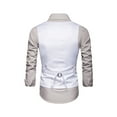 thumbnail image 2 of Yuemengxuan Men Business Waistcoat, Solid Color V-Neck Sleeveless Single-Breasted Suit Vest, 2 of 6