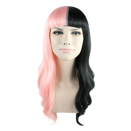 American Singer Long Wig, Pink & Black Adult HW-1102