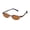chocolate, variant on New Smartflip 413 Mens/Womens Designer Half-Rim Chocolate 2 Sets Of Polarized Polaroid Lenses Hip Frame Demo Lenses 50-18-140 Sunglass Lens Clip-Ons Eyeglasses/Spectacles