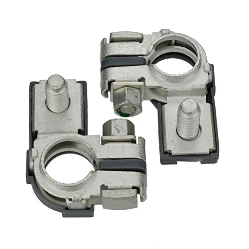 (2 Pack) 90 Degree Negative Battery Terminal for Top Post Batteries
