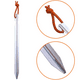 thumbnail image 3 of Ficarrico Tienda al aire libre cielo cortina clavo de tierra aleación de aluminio bolsa de tela conjunto camping camping tres filos tienda de campaña clavo con cuerda, 3 of 7