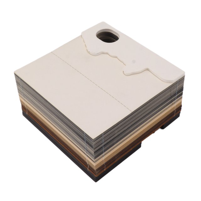 Paper Craft Castle Notepad, Fun Toy 3D Memo Pad Strong Adhesive Pretty Colors Wide Application Home Decoration Ideal Present for Tabletop