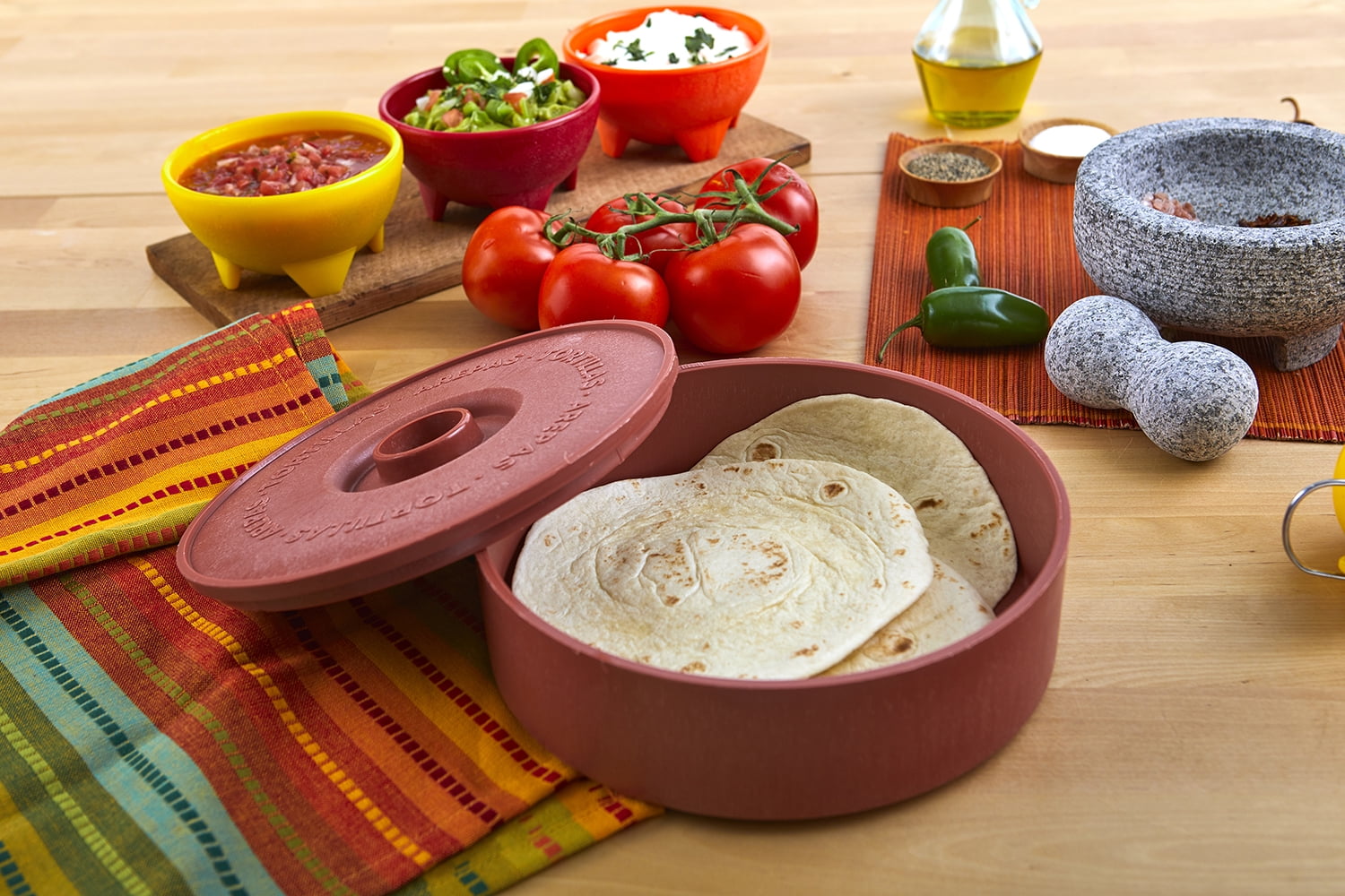 Uno Casa Ceramic Tortilla Warmer and Server