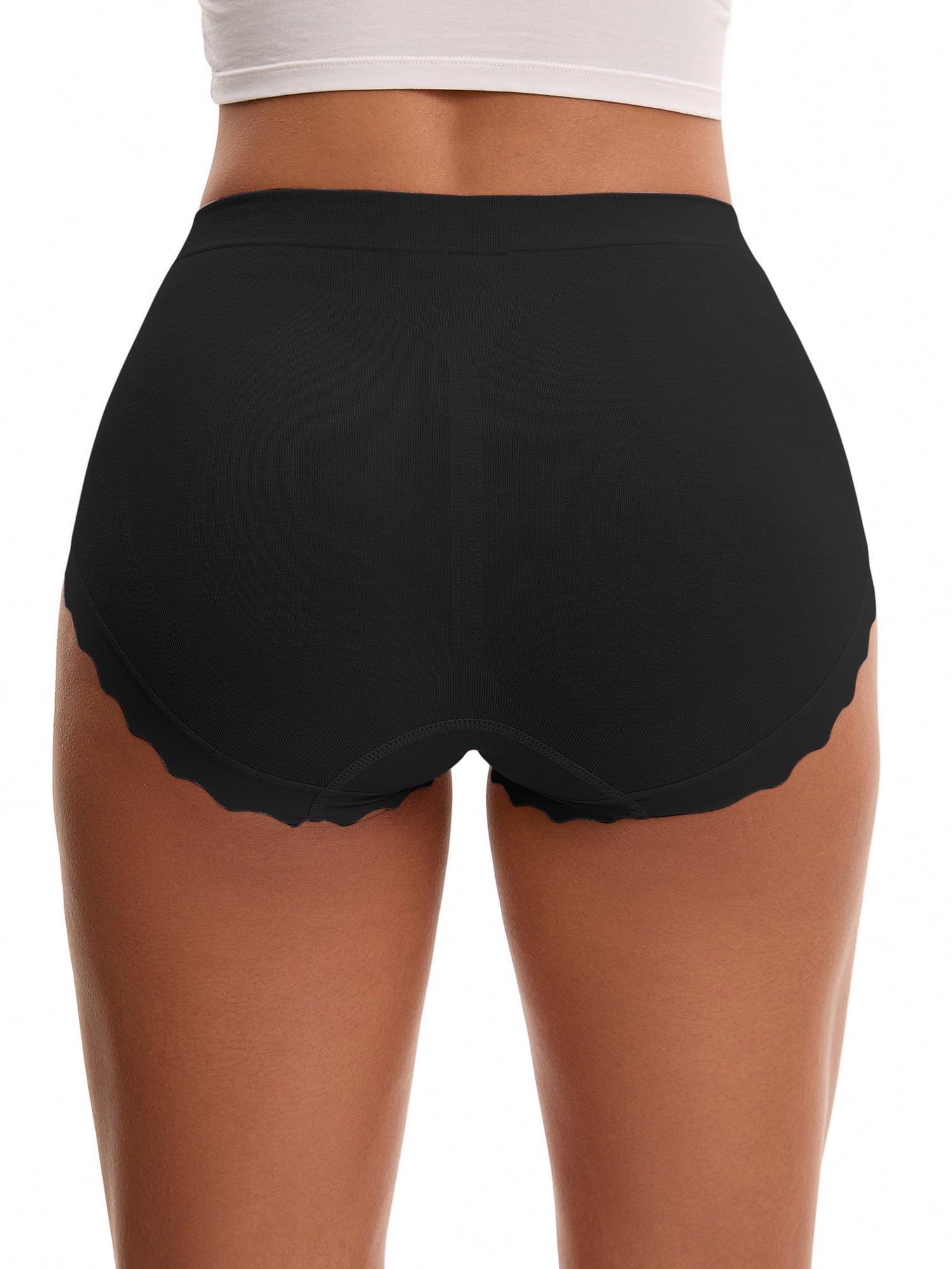 Unique Bargains High Waisted Tummy Control Briefs 2XL Black