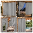 thumbnail image 6 of Lapalife Outdoor Curtain for Patio Waterproof Extra Wide, Tap Top Blackout Curtain Thermal Insulated Drapes, 1 Panel, 100''x 84'', Gray, 6 of 8