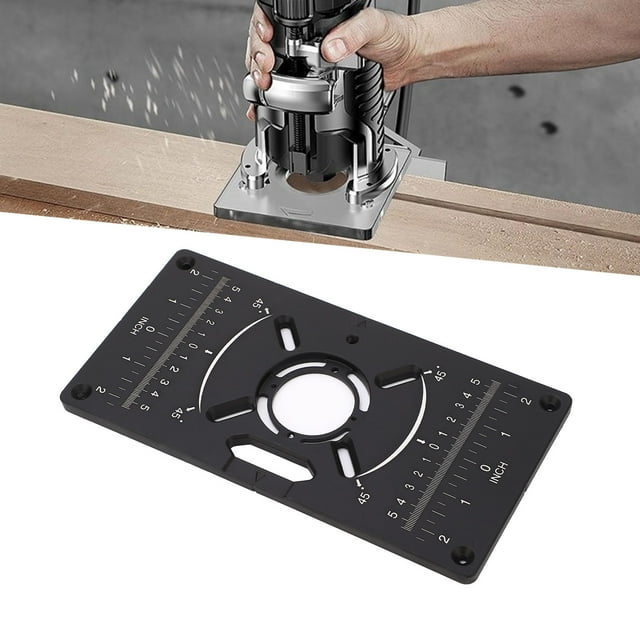 Plaque de Découpe, Anti-Déformation, Planche à Rabat, Trou Réglable, Alliage d'Aluminium pour Bricolage