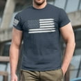 thumbnail image 3 of GIPQJK Mens Graphic T Shirts Merican Flag Design Tops 2025 Summer Trendy Patriotic Short Sleeve T-Shirts Usa Flag Crew Neck T Shirts Tops,Navy M, 3 of 5