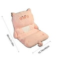 thumbnail image 3 of Cute Animals Seat Cushion, 31.5x15.7" Plush Car Lumbar Support Cushion, No-slip Chairs Cushion Seat Pad with Back, for Kitchen Garden Office Car, 3 of 7