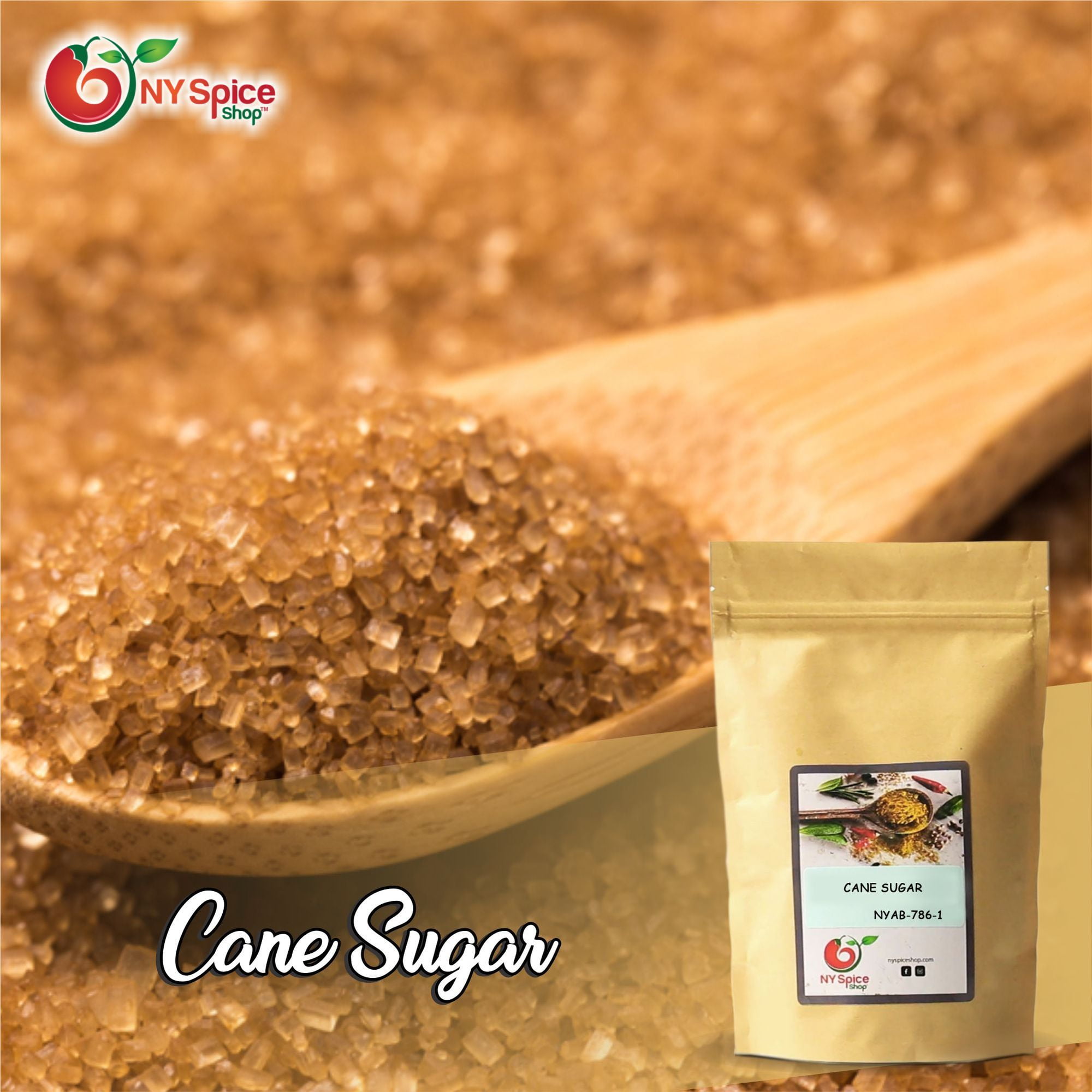 Cane Sugar, Brown Sugar - All Natural - Raw Cane Sugar - Sugarcane - Natural Brown Sugar - 5 Lbs. | 5 Pounds |