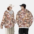 thumbnail image 6 of Fotbe Colorful Seashells Men's Women's UPF 50+ Sun Protection Jacket Hooded Cooling Shirt with Pockets Hiking Outdoor Performance-3X-Large, 6 of 9