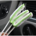 thumbnail image 3 of Set of 2 Green Car Cleaning Brush, Car Cleaning Brush, Auto Detailing Brush, Car Interior Cleaning Brush, for Engine, Dashboard, Air Vents and Interior, 3 of 5